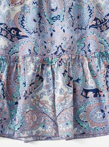 Soleia Váy nữ viền lá sen Viên lá sen Bộ lạc Boho - Nhiều màu - Xem 5