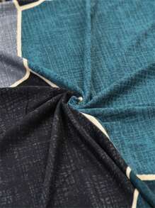 1入組幾何樣式有彈性椅子極簡風格滌綸防水餐廳椅套適用於家庭 - 彩色 - 查看 5