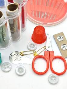 hộp Bộ dụng cụ may di động, Bộ dụng cụ may Polyester hiện đại cho gia đình - Nhiều màu - Xem 4