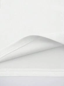 Claim Dot Men Letter Patched Detail Drop Shoulder Oversized Tee - White - View 5