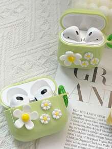 花朵裝飾耳機殼適用於Airpods - 彩色 - 查看 2