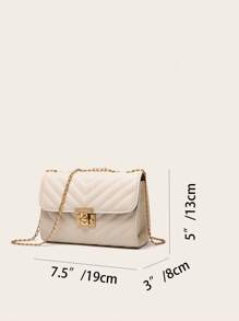 Leichte, gesteppte Business-Casual-Damen-Umhängetasche, modische Ketten-Clutch, Umhängetasche, quadratische Tasche für Teenager-Mädchen, Studenten, Anfänger und Angestellte, perfekt für Büro, Hochschule, Arbeit, Geschäft, Pendeln, Outdoor, Reisen, Ausflüge