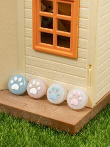 GeekShare 4 piezas Tapa de botón redondo garra de gato de silicona compatible con Nintendo Switch/Oled/Lite - Multicolor - Ver 2