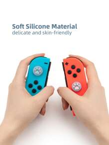 GeekShare 4 piezas Tapa de botón redondo garra de gato de silicona compatible con Nintendo Switch/Oled/Lite - Multicolor - Ver 5