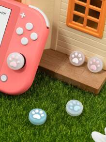 GeekShare 4 piezas Tapa de botón redondo garra de gato de silicona compatible con Nintendo Switch/Oled/Lite - Multicolor - Ver 6