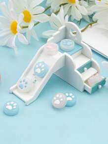 GeekShare 4 piezas Tapa de botón redondo garra de gato de silicona compatible con Nintendo Switch/Oled/Lite - Multicolor - Ver 7