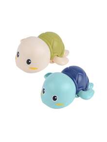 1pc Random Color Toy, Cute Cartoon Tortoise Design Bath Toy For Baby - Multicolor - View 3