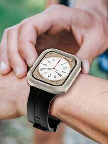 Ốp lưng TPU mềm rỗng phù hợp với S10 42mm/46mm, 45mm/44mm, 41mm/40mm - Rượu sâm banh - Xem 8