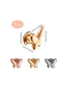 chiếc trang trí hình con bướm bằng thép không gỉ trang trí dây đeo đồng hồ phổ thông - Nhiều màu - Xem 3