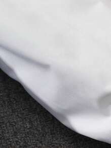 Manfinity Roghcode Men Slogan Graphic Striped Trim Colourblock Varsity Jacket - Dark Green - View 5