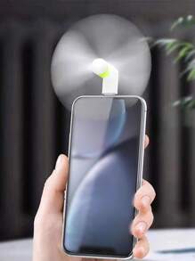 1入組Type-C端口迷你手機風扇 - 白色 - 查看 1