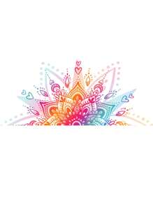 1 件 PVC 墙贴，曼陀罗图案墙贴，用于家庭墙壁装饰，贴纸，墙贴，乙烯基贴花，用于家庭装饰，春季装饰品让您的家焕然一新，Rama 装饰贴纸 - 彩色 - 查看 3