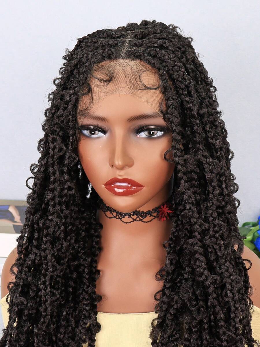 13 X 3 Lace Front Long Curly Butterfly Locs Synthetic Wig SHEIN USA