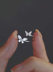 Vòng bít trang trí hình bướm - Bạc - Xem 1