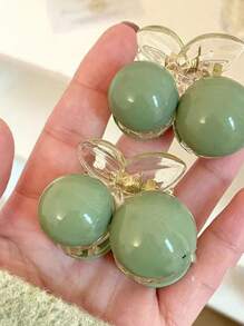 1入組女士球形設計時尚小毛爪適合日常生活