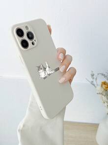 Ốp điện thoại chống rơi họa tiết mèo hoạt hình - Nhiều màu - Xem 2