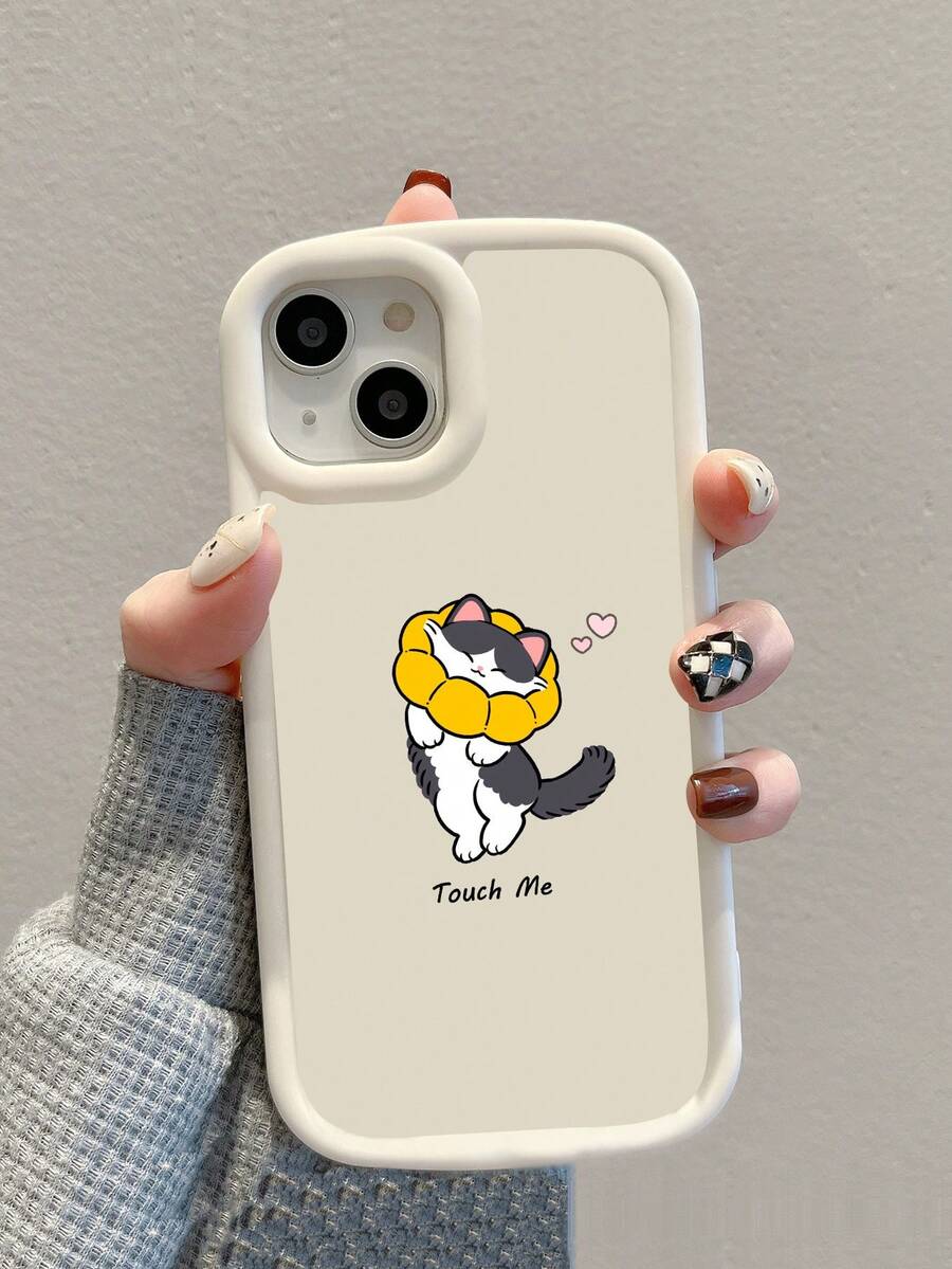 卡通貓樣式防摔手機外殼 - 彩色 - 查看 1