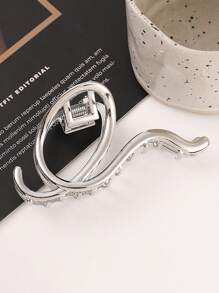 cái Vuốt tóc có cấu trúc thời trang dành cho nữ để trang trí tóc - Bạc - Xem 1