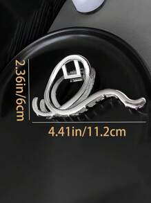 cái Vuốt tóc có cấu trúc thời trang dành cho nữ để trang trí tóc - Bạc - Xem 3