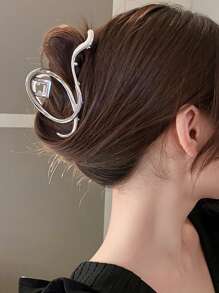 cái Vuốt tóc có cấu trúc thời trang dành cho nữ để trang trí tóc - Bạc - Xem 6