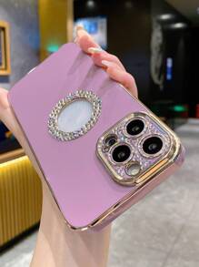 水鑽裝飾手機殼 - 紫色 - 查看 2