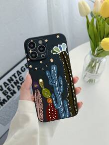 Vỏ điện thoại họa tiết xương rồng - Nhiều màu - Xem 1