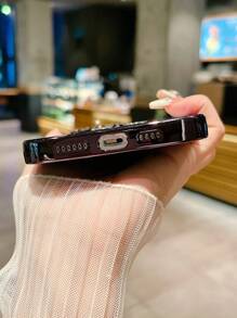 Vỏ điện thoại trang trí nơ - màu đen - Xem 5