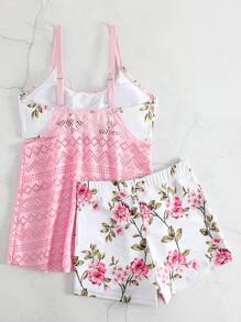 Bãi biển mùa hè Tankini in hoa rỗng - Nhiều màu - Xem 4