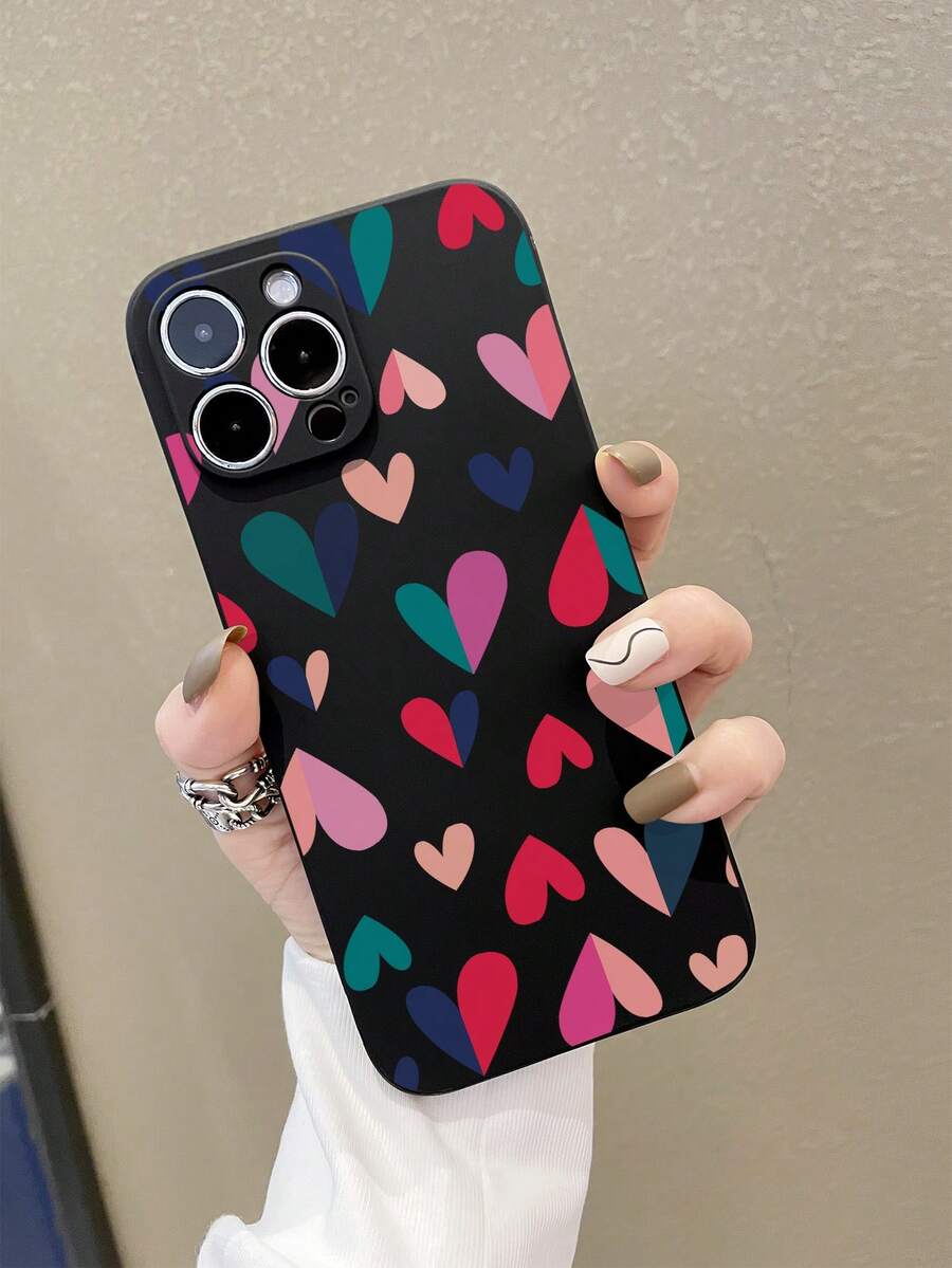 Vỏ điện thoại in hình trái tim - Nhiều màu - Xem 1