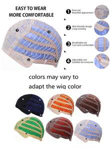 卷黃色14英寸短人造假髮適合女士 - 黃色 - 查看 3