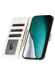 Ốp điện thoại PU dập nổi cá sấu - trắng - Xem 3