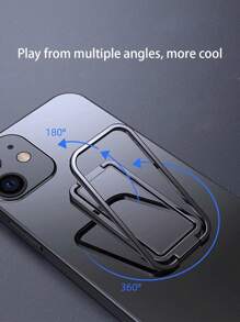 Giá đỡ vòng kim loại có thể gập lại & xoay được trên ô tô có lực hút từ tính - màu đen - Xem 3