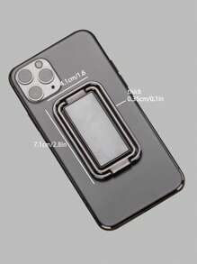 Giá đỡ vòng kim loại có thể gập lại & xoay được trên ô tô có lực hút từ tính - màu đen - Xem 5