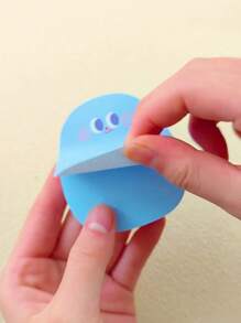 4pcs Cartoon Graphic Sticky Note, Cute Multi-purpose Easy To Post Writable Sticky Note For School Student, Office - Multicolor - View 3