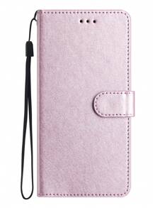 素色PU皮革手機外殼 - 淡紫色 - 查看 1