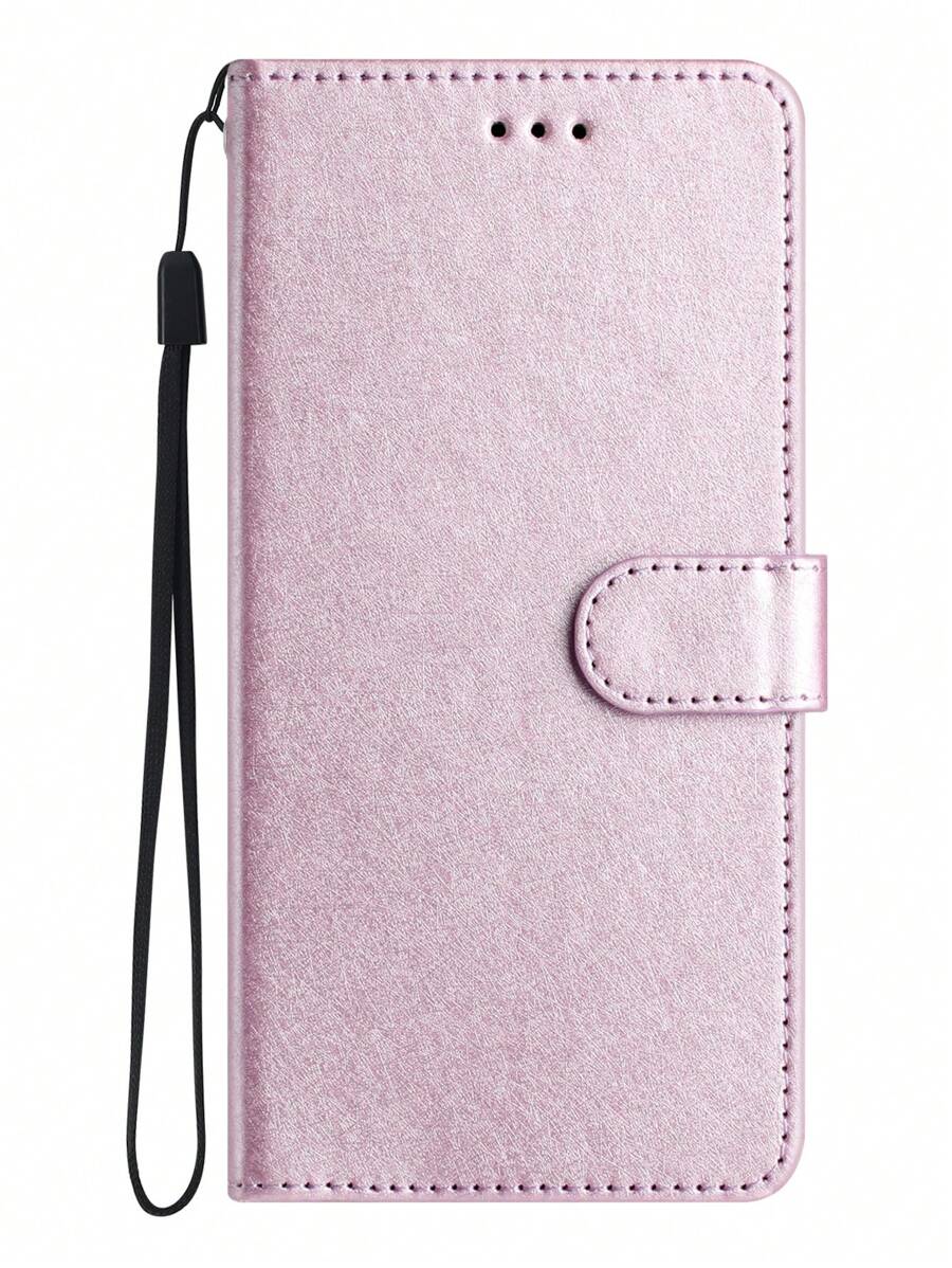 素色PU皮革手機外殼 - 淡紫色 - 查看 1