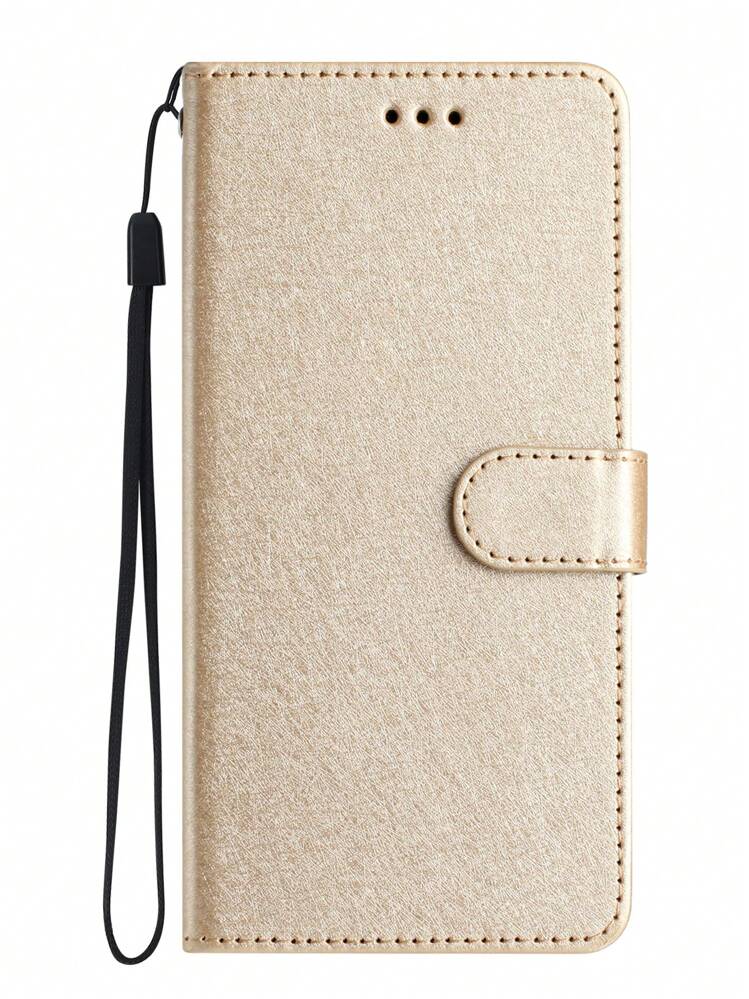 Solid PU Phone Case - Champagne - View 1