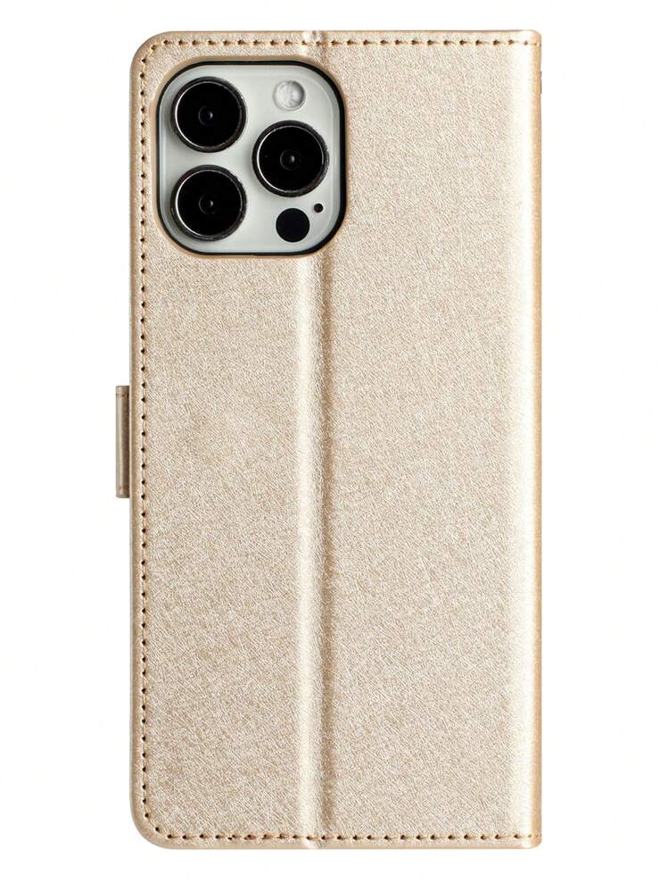 Solid PU Phone Case - Champagne - View 7