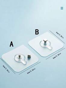 5/20 chiếc Giá đỡ khung ảnh treo tường không cần khoan, không làm hỏng tường, chắc chắn, thích hợp cho nhà bếp và phòng tắm - Trong sáng - Xem 2