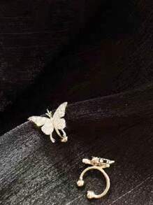 耳夾 - 銀色 - 查看 2