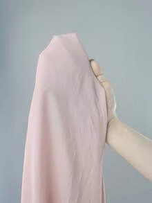 Flounce Sleeve Robe & Contrast Lace Cami Dress PJ Set - Baby Pink - View 7