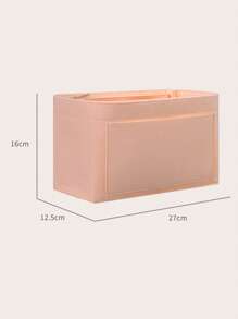 Women Bag Organizer Insert, Felt Bag Organizer With Zipper - Pink - View 6