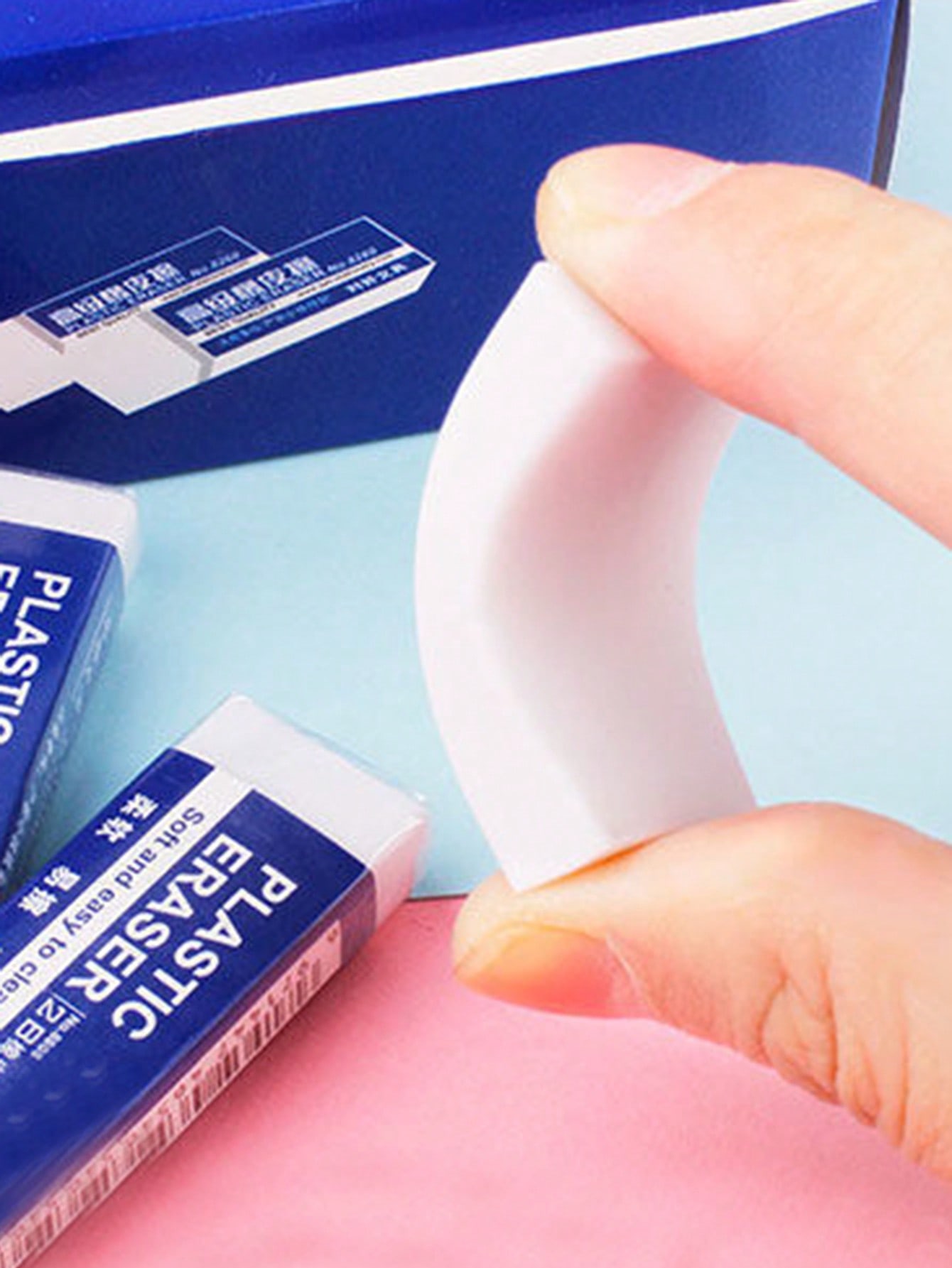 طقم 6 أقلام رصاص ناعمة باللون الأزرق – كتابة ورسم...