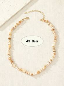 Vòng cổ đính cườm trang trí vỏ sò - Nhiều màu - Xem 4