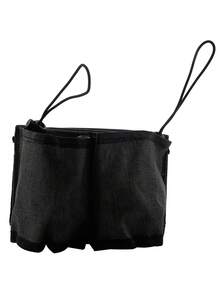 1入組行李殼套懸掛杯子黑色行李手柄收納袋適用於戶外