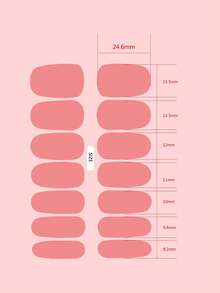 14 Stickers Nail Stickers Self-Adhesive Fashion Simple Modern Bronzing Gradient Semi-Cured Gel Nail Stickers Diy Nail Decoration For Women Girls & 1 File Strip - Multicolor - View 4