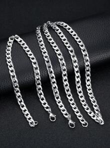 2件套不锈钢链手链和项链套装，百搭时尚首饰配饰，嘻哈风格