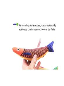 1 pieza Juguete para gato en forma de pescado para gatos - Multicolor - Ver 3