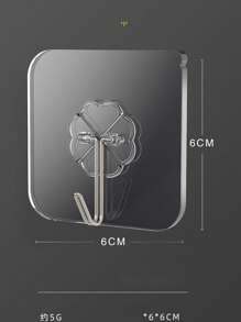 10入組透明多功能自粘適用於家庭 - 無色 - 查看 3