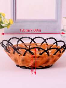 1入組心形收納籃 - 棕色 - 查看 4